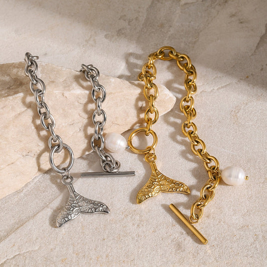 St Kilda Shell Necklace + Bracelet Set