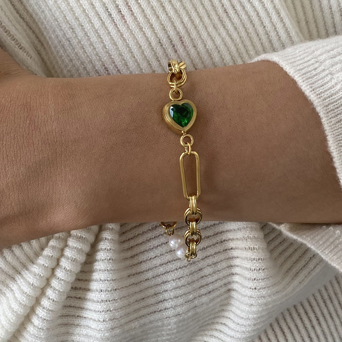 Tallows Heart Necklace + Bracelet Set