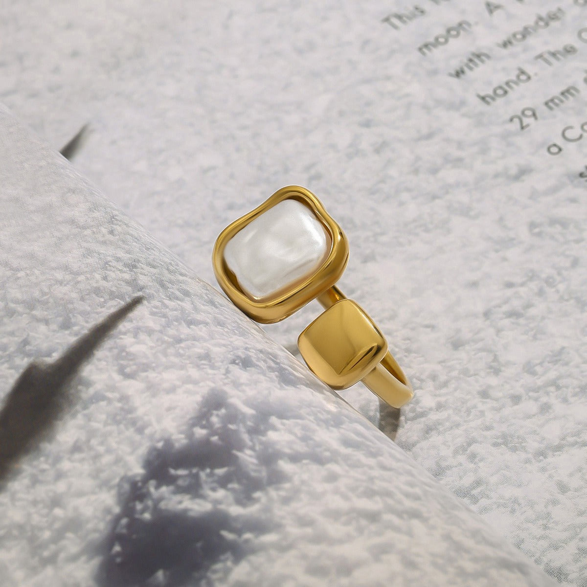 Avoca Pearl Earrings + Ring Set