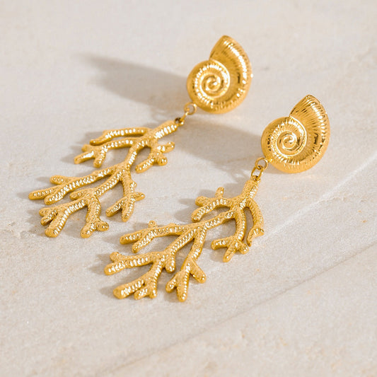 Crowdy Head Shell Earrings