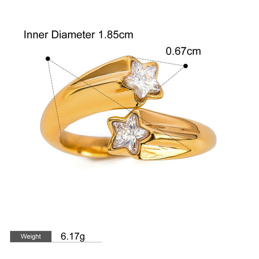 Tamarama Heart Earrings + Ring Set