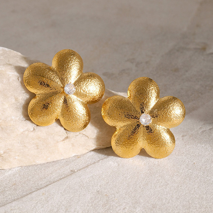 Smiths Beach (WA) Floral Earrings + Ring Set