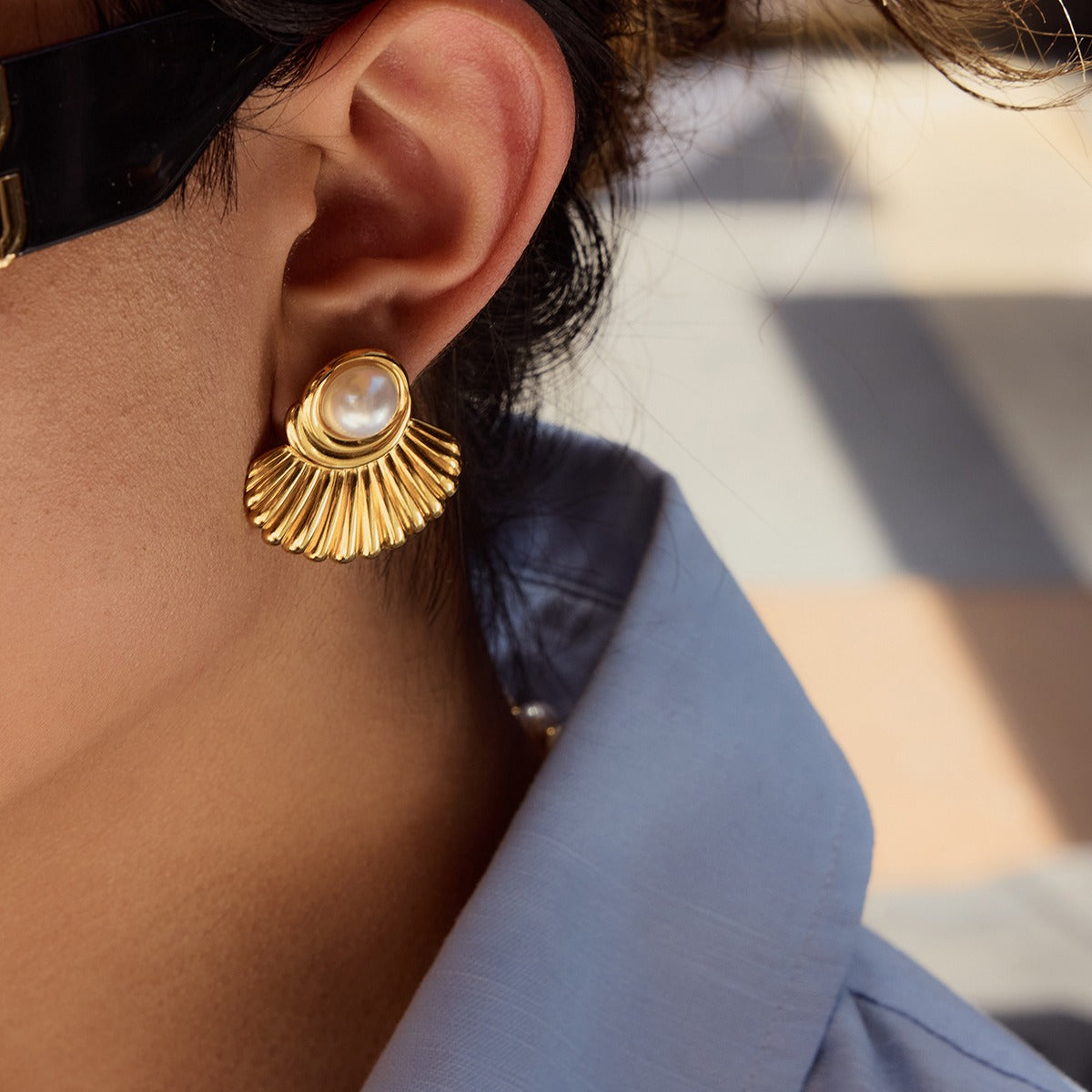 Shelly Beach (Port) Floral Earrings