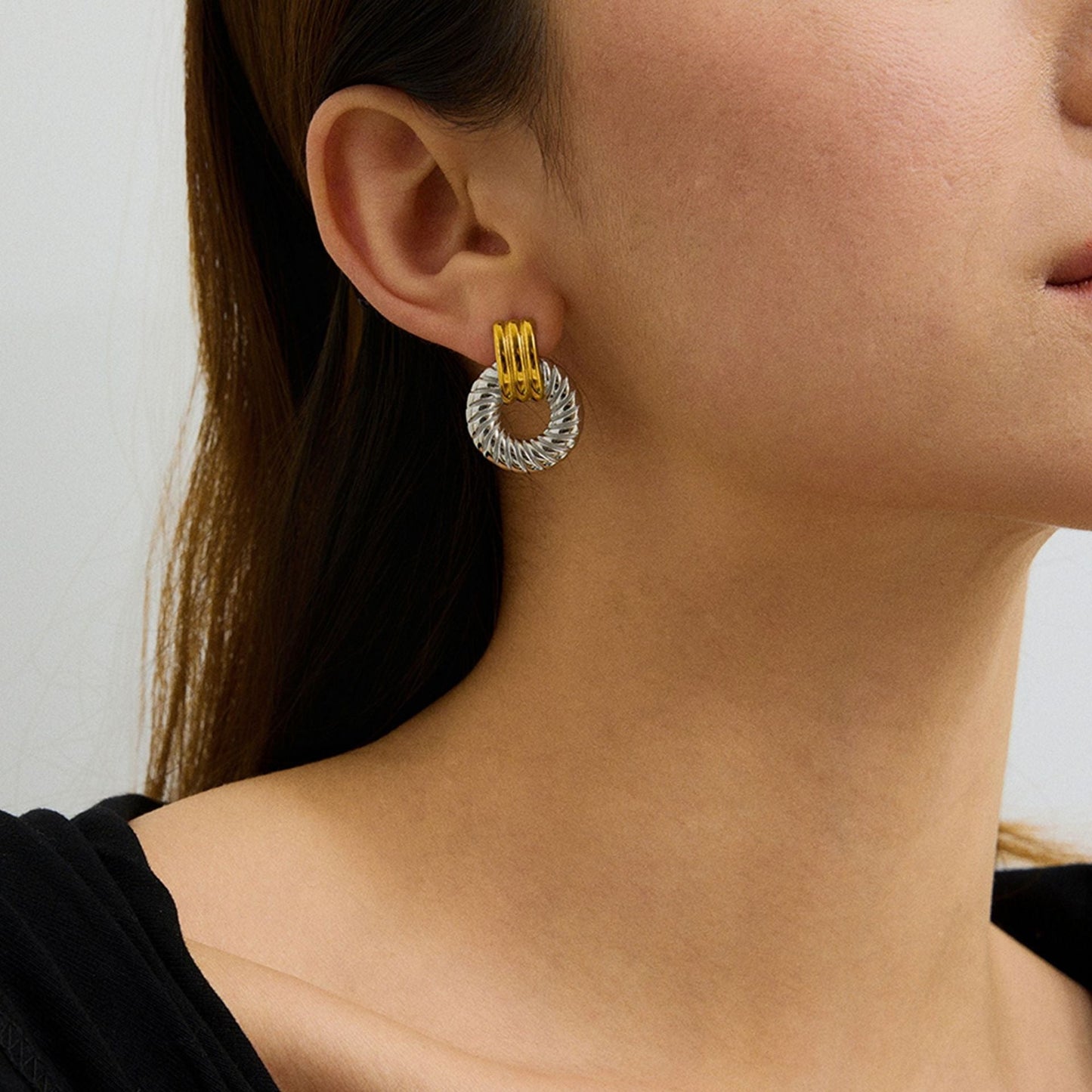 Mindil 6 C‑Shaped Earrings