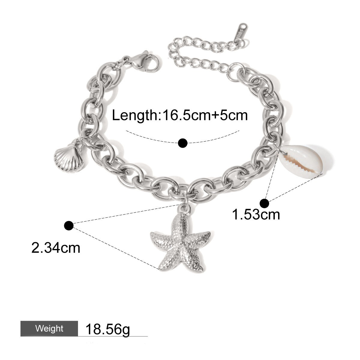 St Kilda Shell Necklace + Bracelet Set