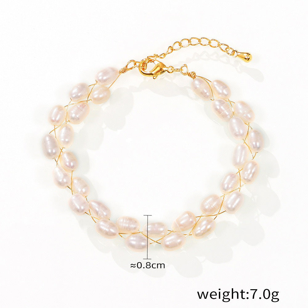 Woolgoolga Pearl Necklace + Bracelet Set