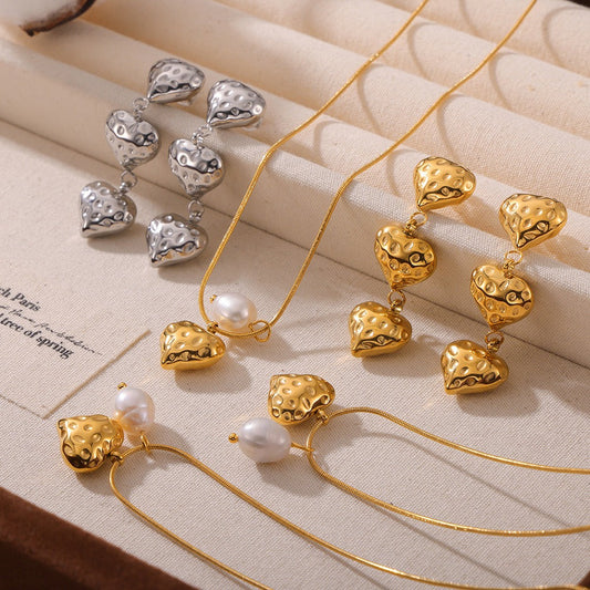 Cottesloe 10 Heart Earrings + Necklace Set product photo