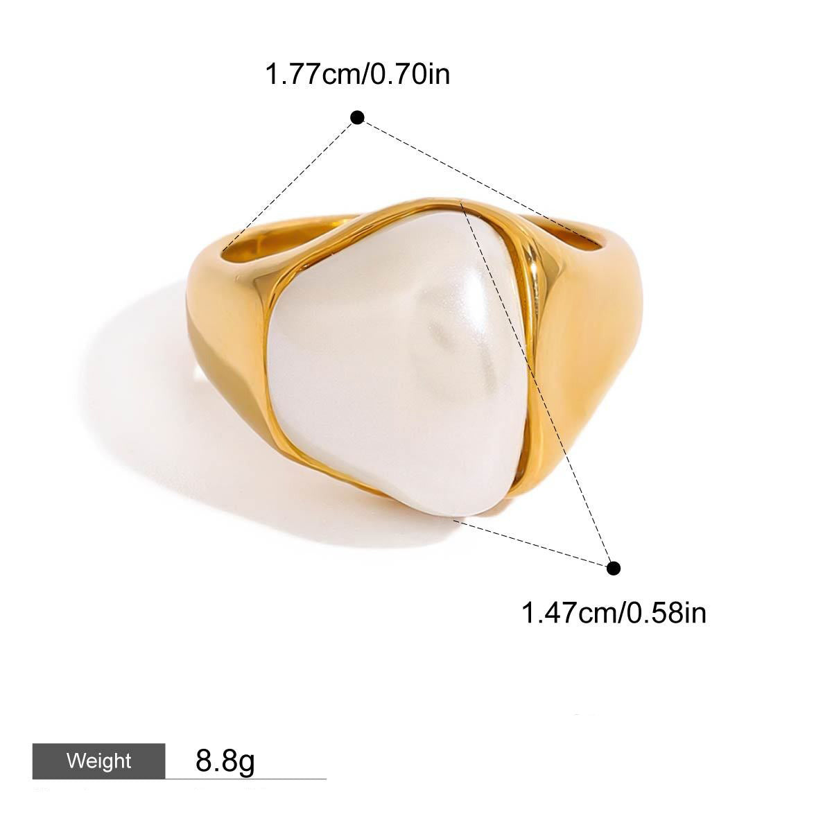 Exmouth Pearl Earrings + Necklace + Ring Set