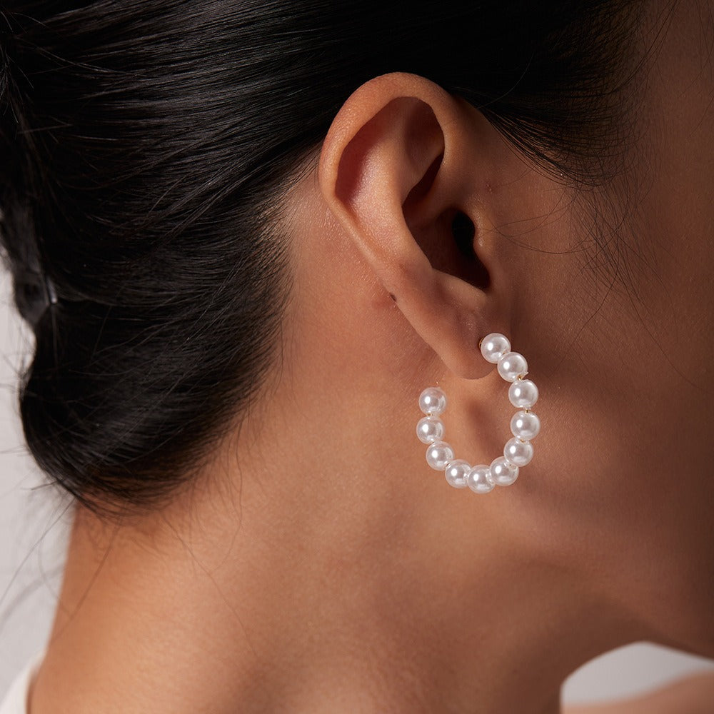 Curl Curl Pearl Earrings