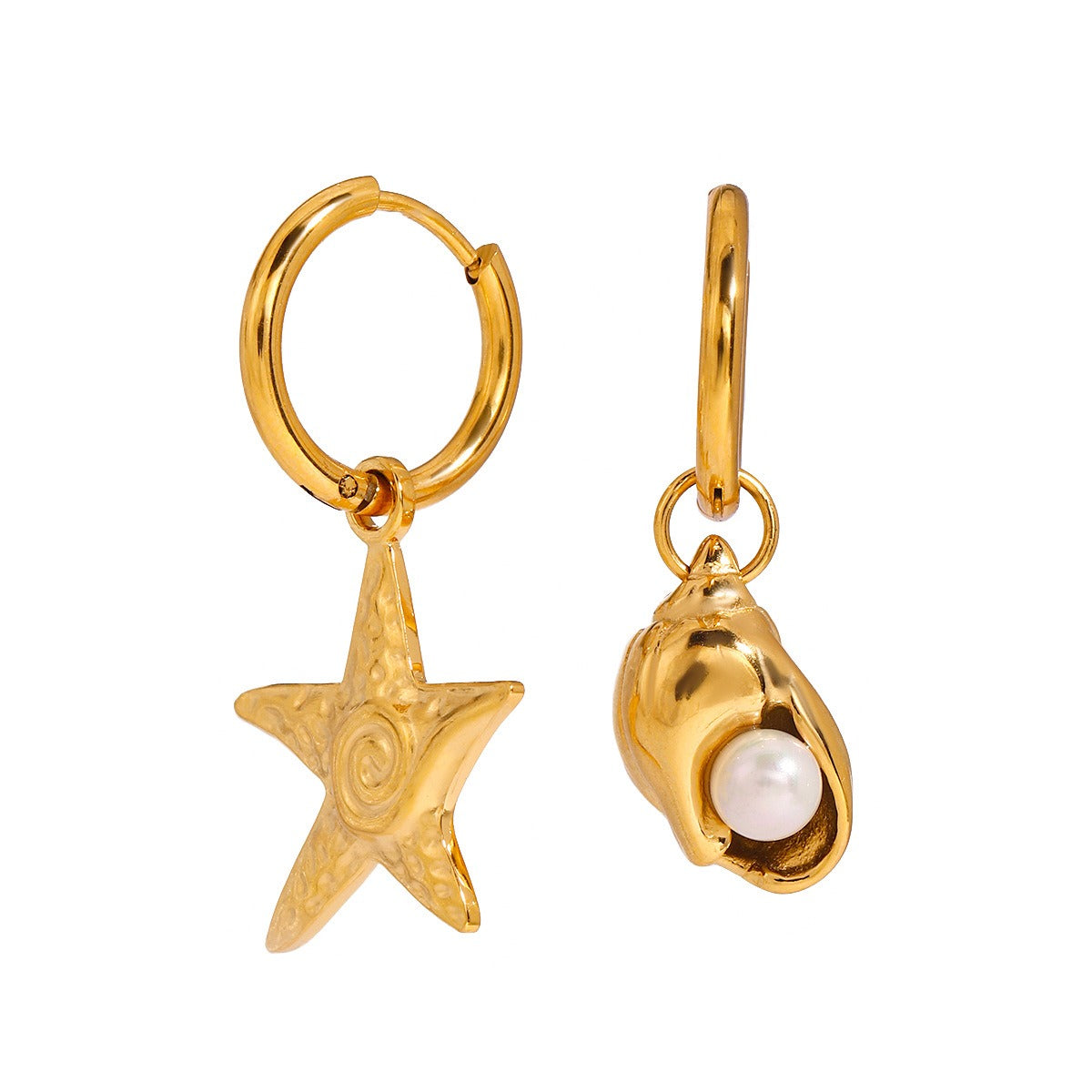 Geordie Bay Shell Earrings Set