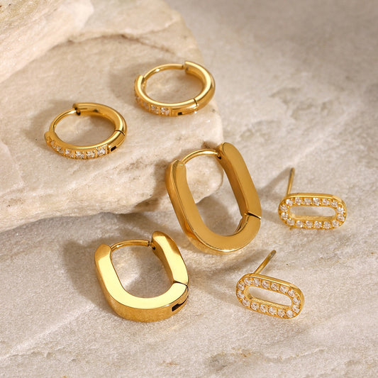 Lighthouse Beach Geometric Earrings