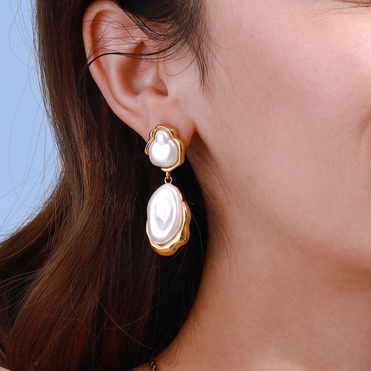 Park Beach Pearl Earrings