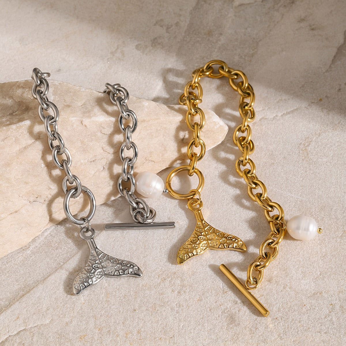 St Kilda Shell Necklace + Bracelet Set