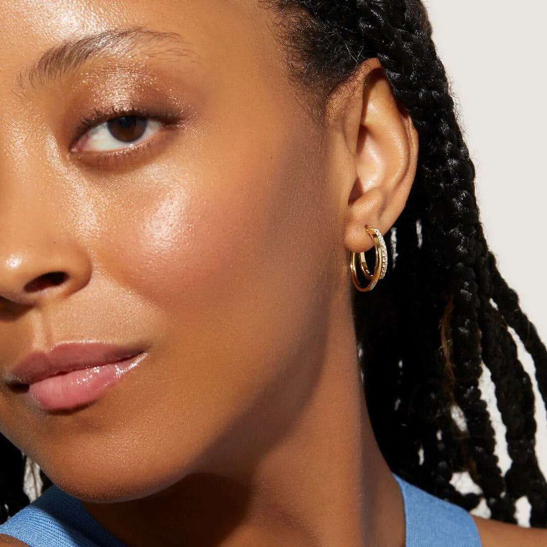 One Mile Beach 9 C‑Shaped Earrings