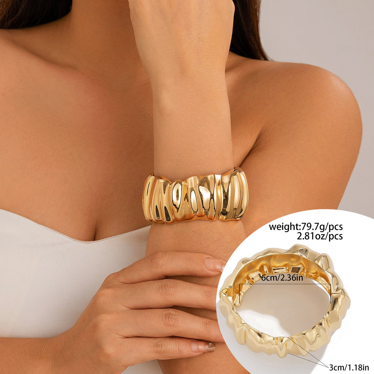 Seven Mile (Booti) C‑Shaped Bracelet
