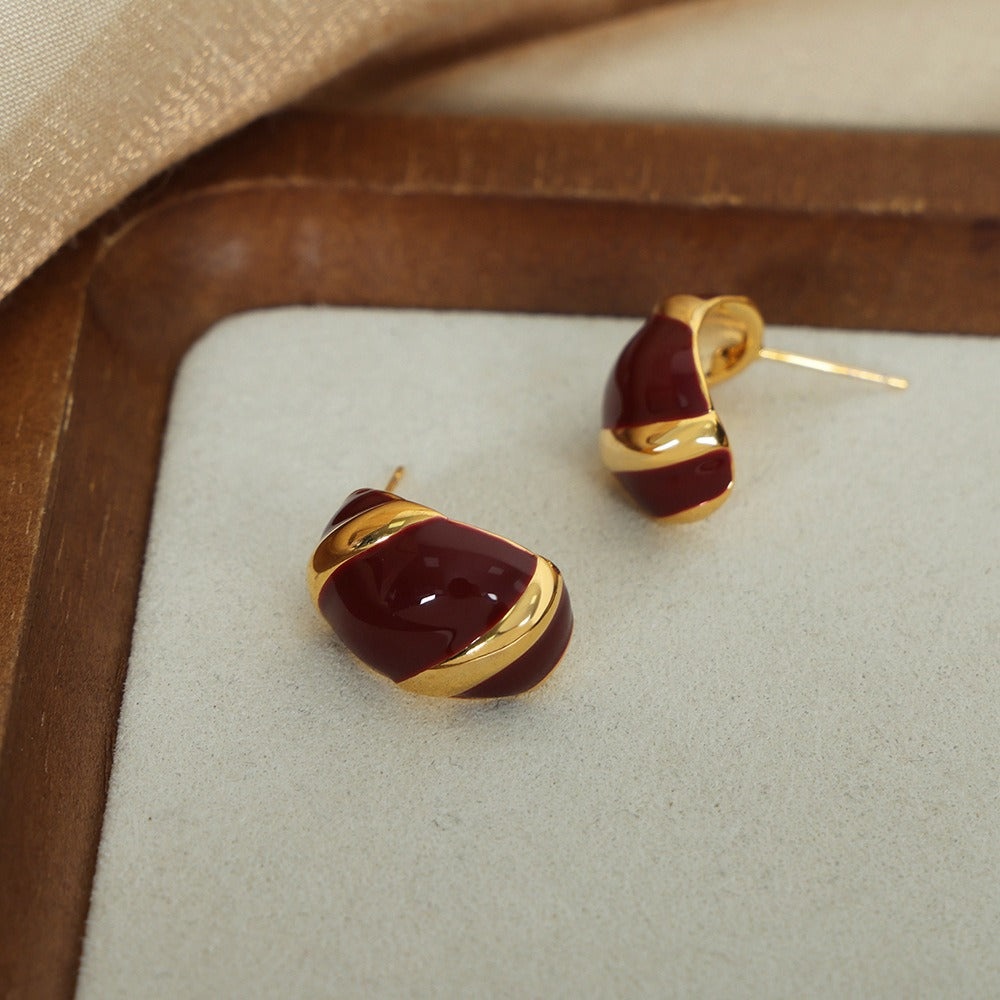 Lake Cathie C‑Shaped Earrings