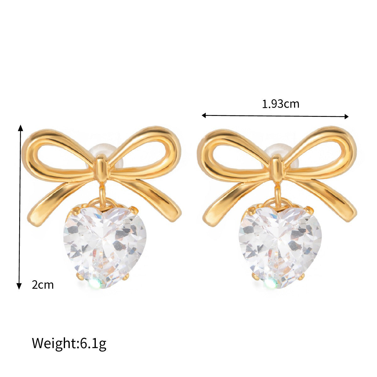 Bondi Heart Earrings + Necklace + Ring Set