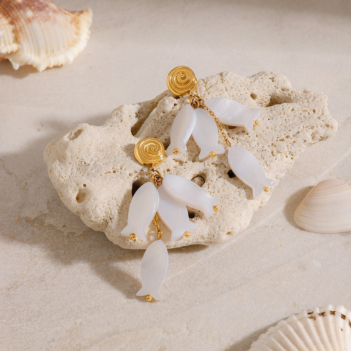 Old Bar Wave Earrings