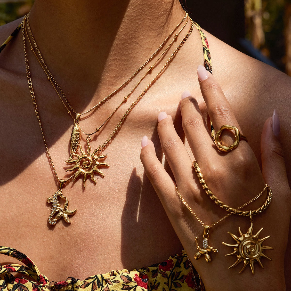 Main Beach Star Necklace Set