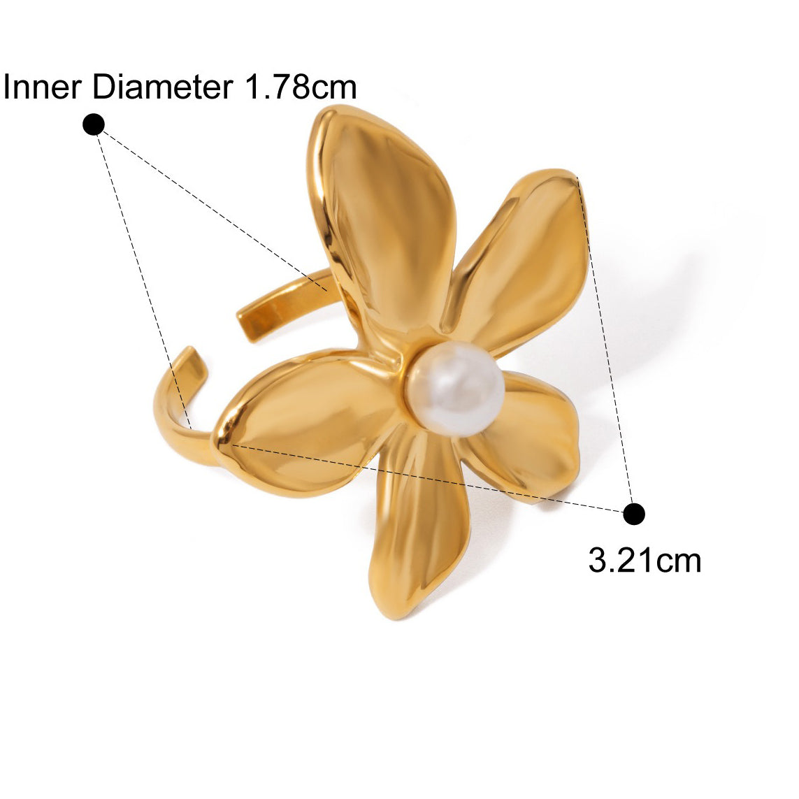 Venus Bay Floral Earrings + Ring Set
